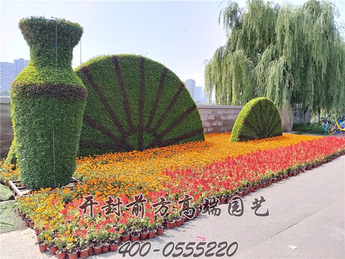 沈陽市大型綠雕五色草造型壹-前方高端園藝
